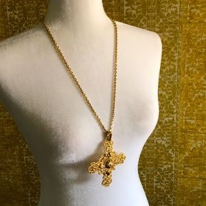 Vintage Trifari BLING cross